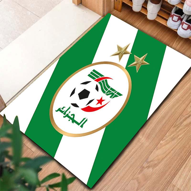 Algeria National Football Team Carpet Rug for Living Room Bedroom Home Sofa Decoration,Kids Play Non-slip Floor Mat