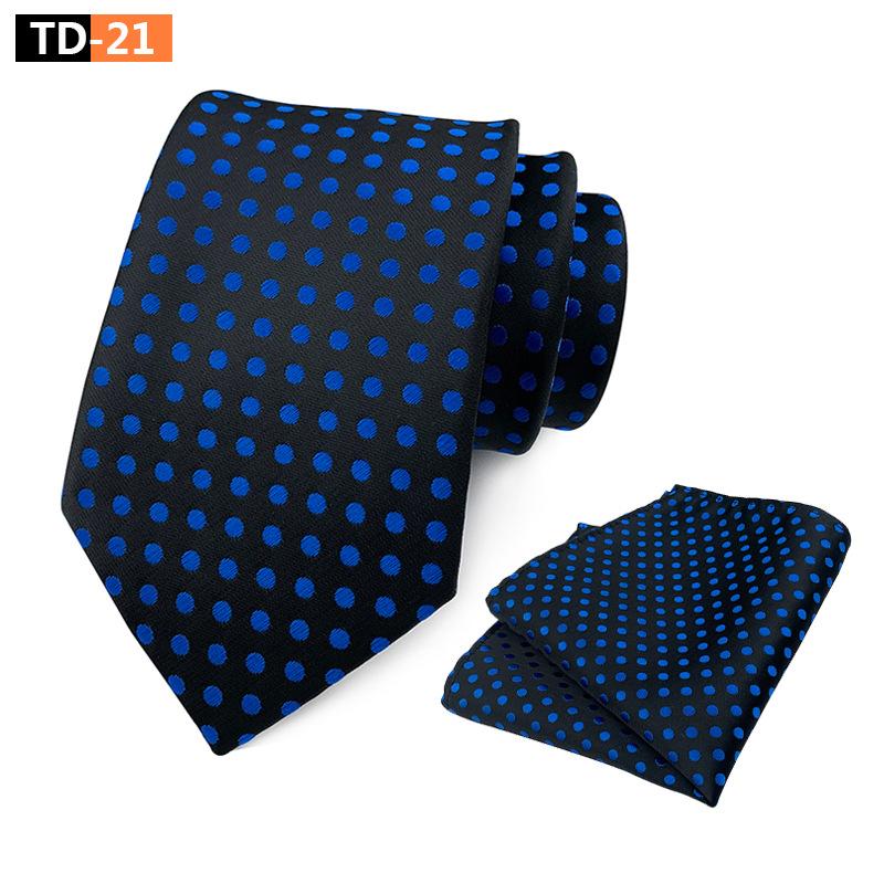 Suit Polka Dot Polka Dot Elegant Atmospheric Suit Tie Pocket Towel Suit