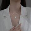 Elevate your summer style with the "Moonlight Dazzle Heart Pendant Necklace" - a chic Qixi gift perfect for your girlfriend.