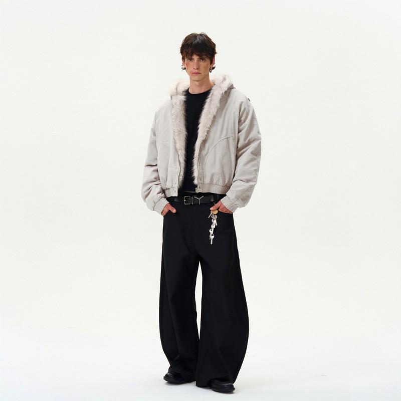 Mens Thick Warm Winter Hooded Loose Fit Cotton Coat Solid Color Casual Daily Wear