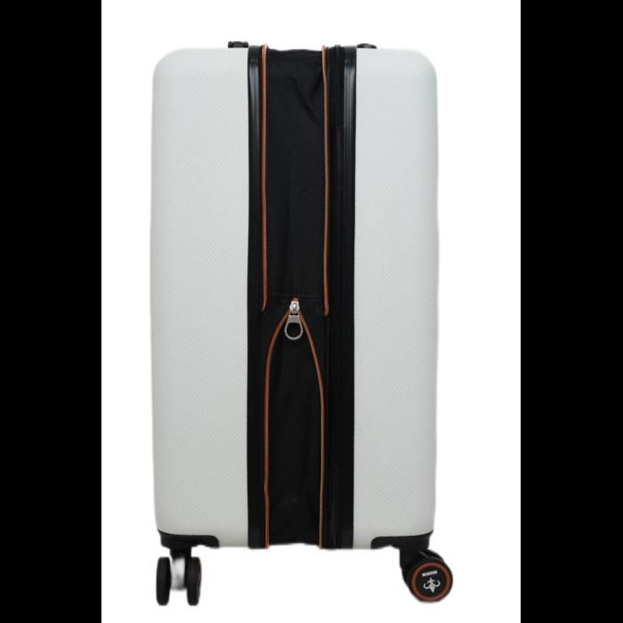 Lot de 3 Valises Extensibles - 100% ABS - LYS Paris 330/3 - Blanc