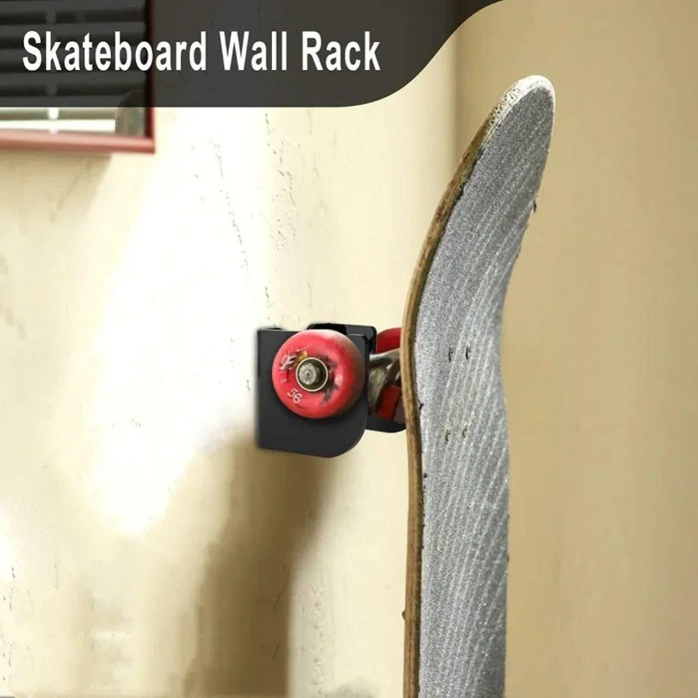 Wall Mount Skate Board Wall Holder Non-slip Storage Holder Skateboard  House Living Room