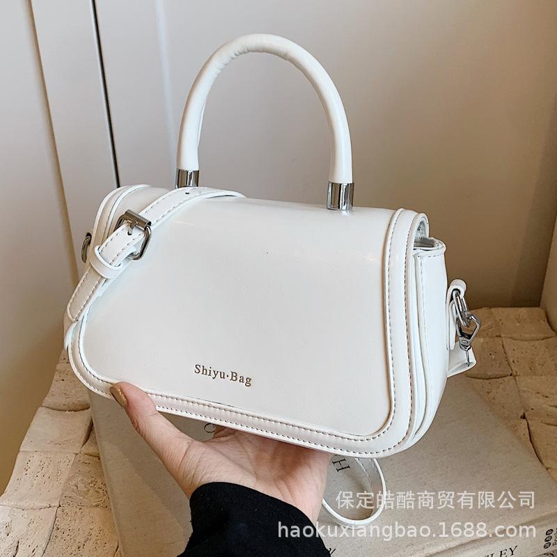 Niche Design Simple and Versatile Casual Handbag Women's 2025 Summer New High-end Messenger Bag Small Square Bag