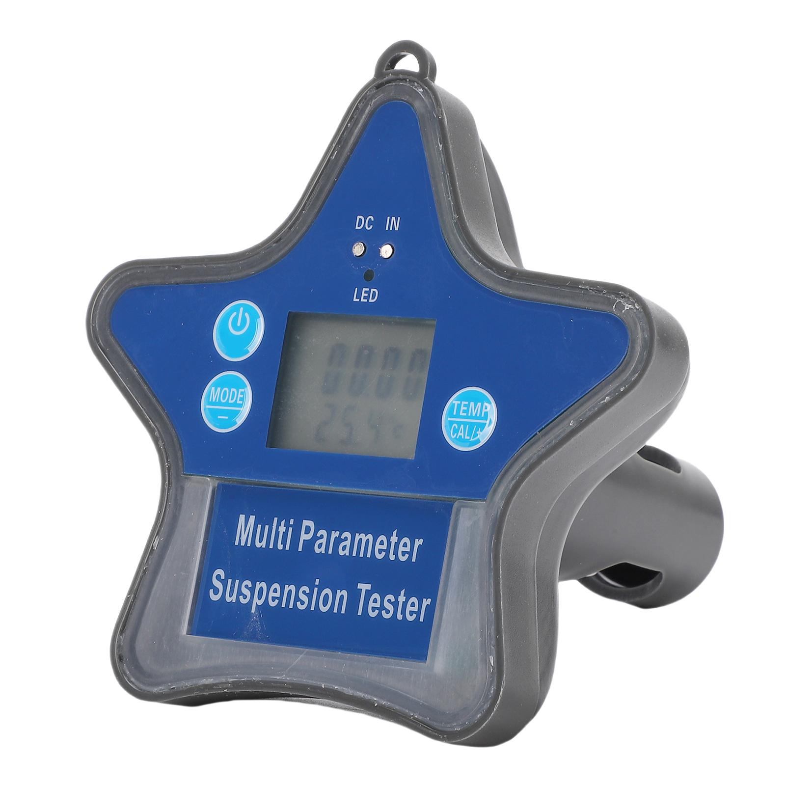 

Water Quality Monitor, Nine in One Digital Water Tester for Aquaculture, Pool, Industrial Wastewater, Detects PH, ORP, CL, EC, CF, , SALT, S.G a