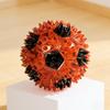 Bite Resistant Squeaky Dog Toy Colorful Spiky Massage Ball  Indoor Entertainment