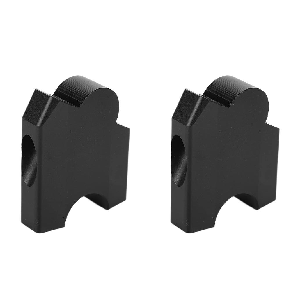 Set of 2 Handlebar Riser Mount Clamps - Aluminum Alloy Replacement for Yamaha XT1200Z Super Tenere 2010-2014 (Black)