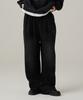 URBANAGE Pigment Wash Signature Wide Sweatpants Vintage Black