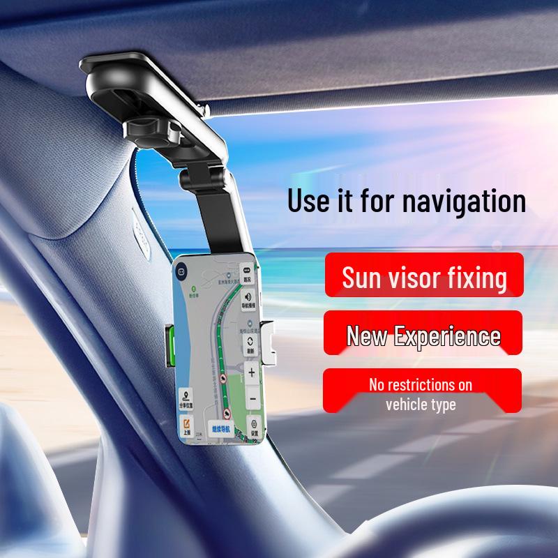 Universal Sun Visor Head-Up Display Phone Holder