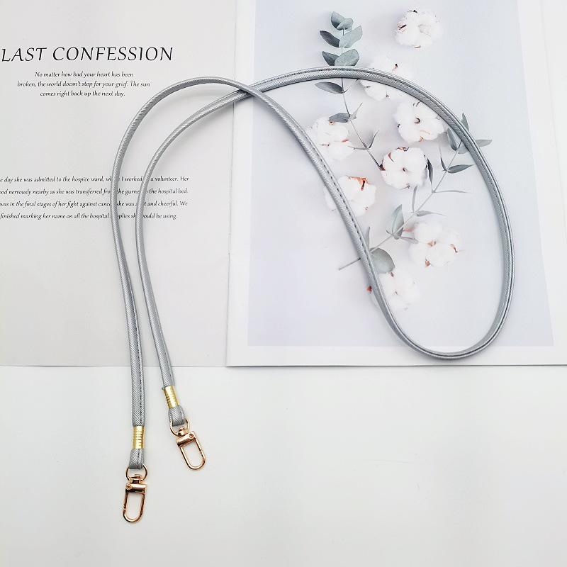 

Регулируемая сумка кроссбоди из ПУ кожи со шнурком для телефона и сменным ремешком - Универсальная женская сумка через плечо серебряный