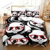 Juegos de cama de oso panda Funda nórdica de animal Tamaño individual doble completo y funda de almohada Textil para el hogar Ropa de cama con estampado 3D para niños