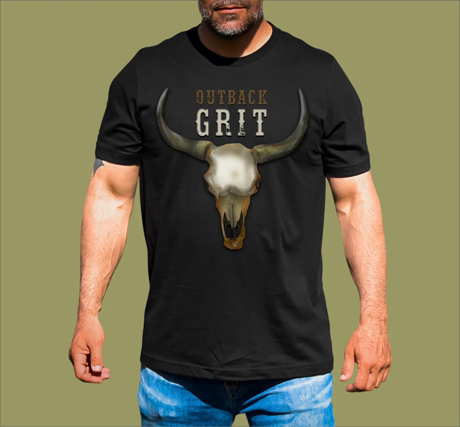 OUTBACK GRIT BULL HORNS T-SHIRT 2XL