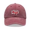 1 Stück "Kiss My Bass" Freizeit-Baseballkappe für Herren, winddichte Sonnenschutzkappe im Vintage-Stil für den täglichen Gebrauch, Sport, Wandern