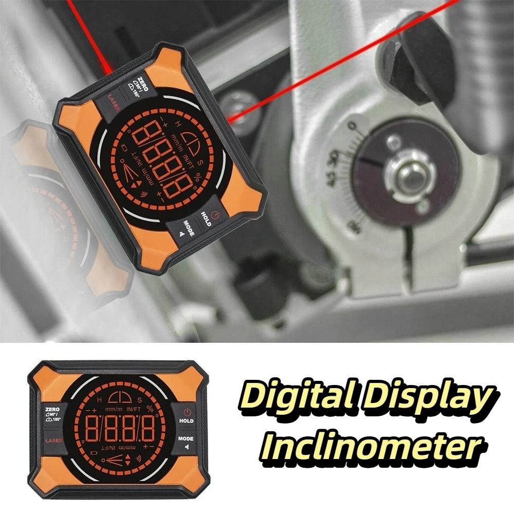Magnetischer Saugnapf Wasserwaage Neigungsmesser Viersaitiger Winkelmesser Elektronische Wasserwaage Laser