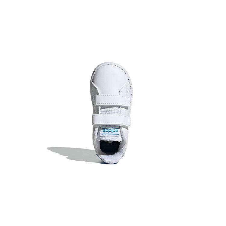Adidas Neo ADVANTAGE Advancourt Anti Slip Wear Resistant Low Top Skateboard Shoes White Blue Infant And Toddler GW6498