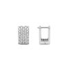 FULL PAVE One-Touch Square Earrings