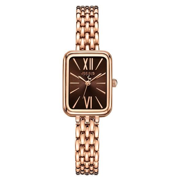 [Julius] Women's Soft Square Wristwatch JA-1350 + Case + Band Tool Set,Korean popular watches