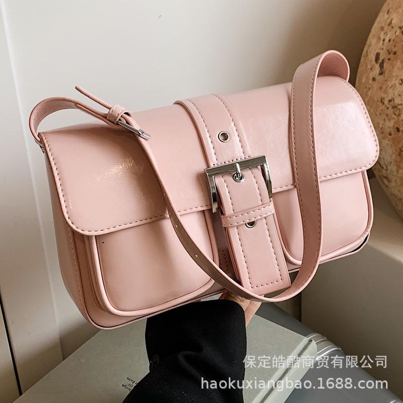 This Year's Popular Bags Women's 2025 New Fashion High-end Single Shoulder Underarm Bag Texture Messenger Small Square Bag