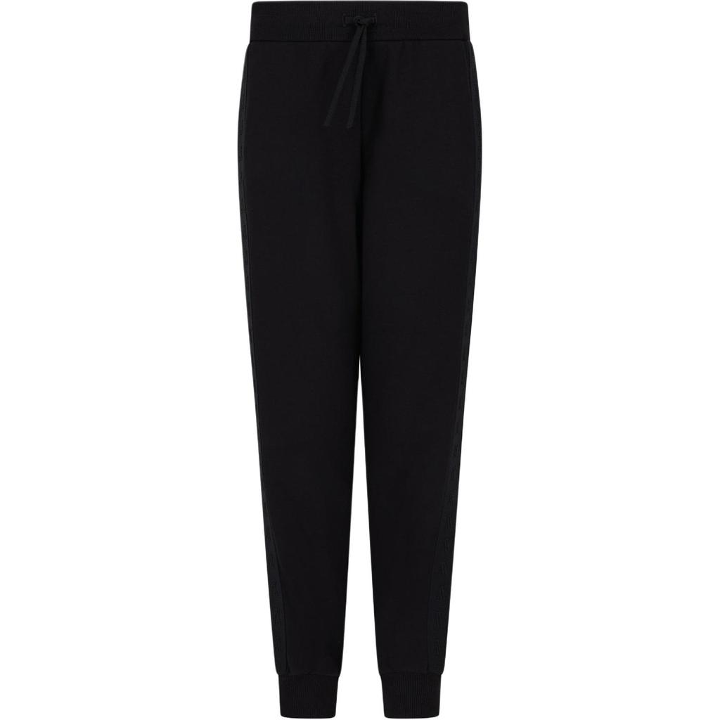Armani Exchange Solid Color Elastic Drawstring Long Knit Sports Pants Women pants Black XW000503-AF12804-UC001