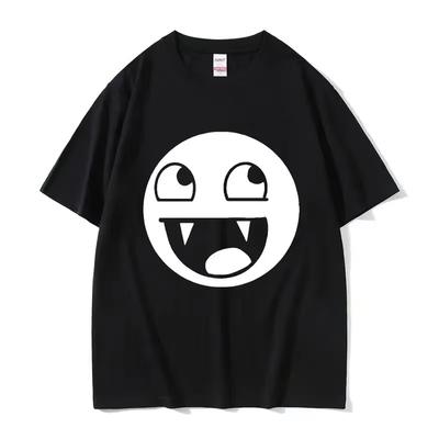 Men's and Women's Summer Casual Expression Printed T-shirt Trendy Fashion Short Sleeved