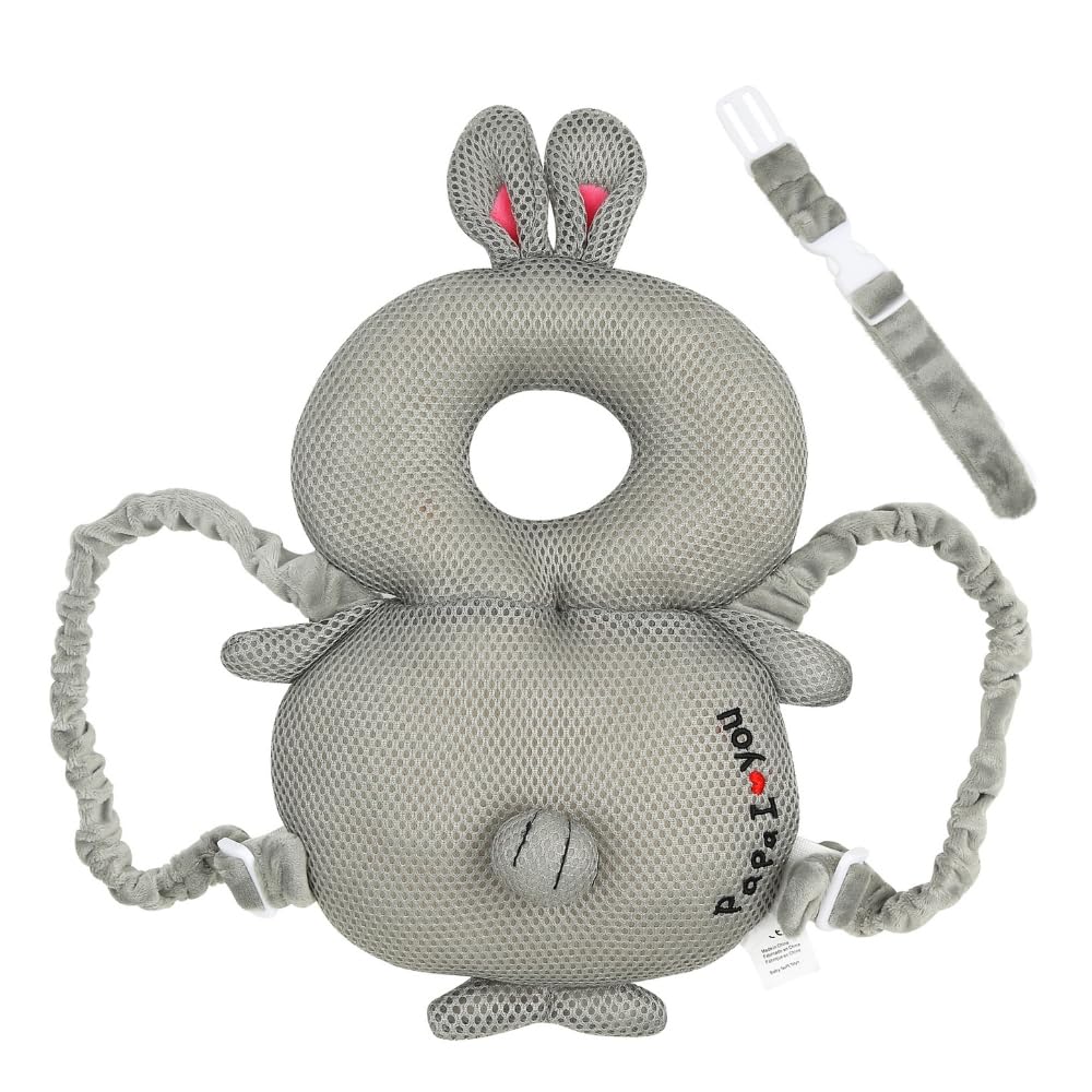 

Design to Prevent Super cute fall prevention backpack with head guard and mesh cushion for size [Modified Strap] [Rabbit Bumps] babies, L.