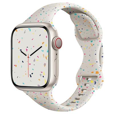 Armband für Apple Watch Serie 10 42mm/9 8 7 41mm/SE (2023) SE (2022) SE 6 5 4 40mm/3 2 1 38mm Silikonarmband