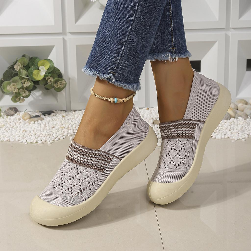 Mesh-panel Open-toe Casual Shoes for Women - Soft Sole with Anti-slip Properties