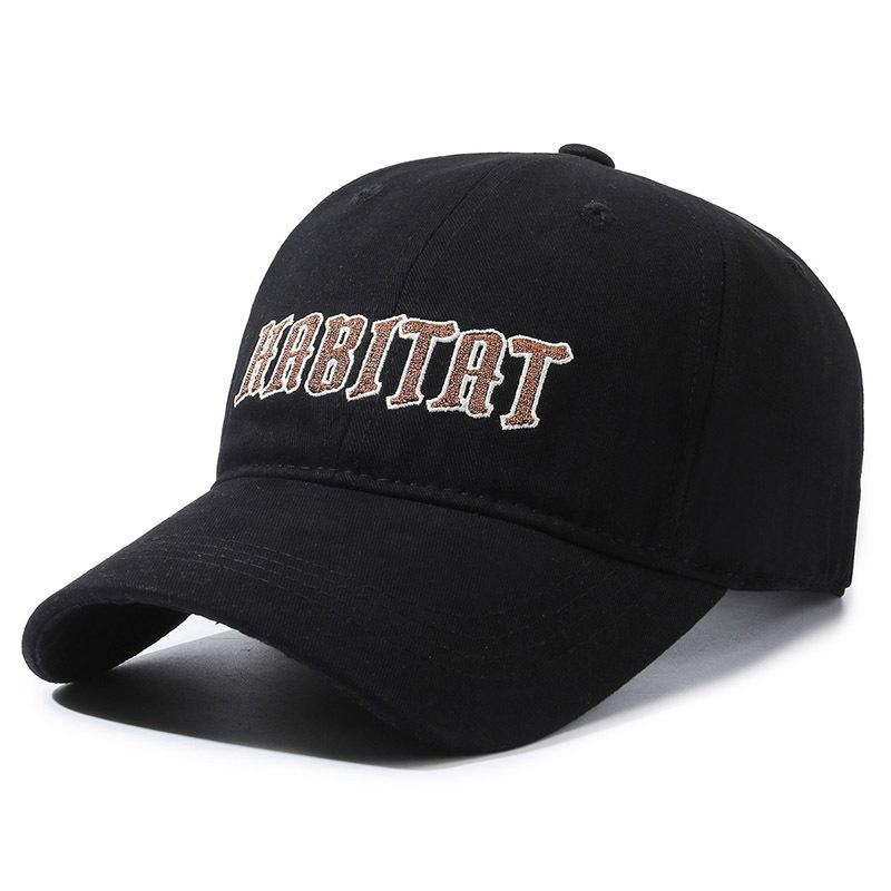 

Habitat Lettered Embroidered Baseball Cap Men Women Spring Autumn Sports Shade чорний