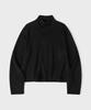 HOOVES Oblique Half-Neck Long Sleeve [Black]