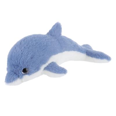 Apricot Lamb Dark Blue Dolphin Plush Toy for Kids, Soft and Cute, Fluffy Dark Blue Dolphin for Girls and Boys, 30cm