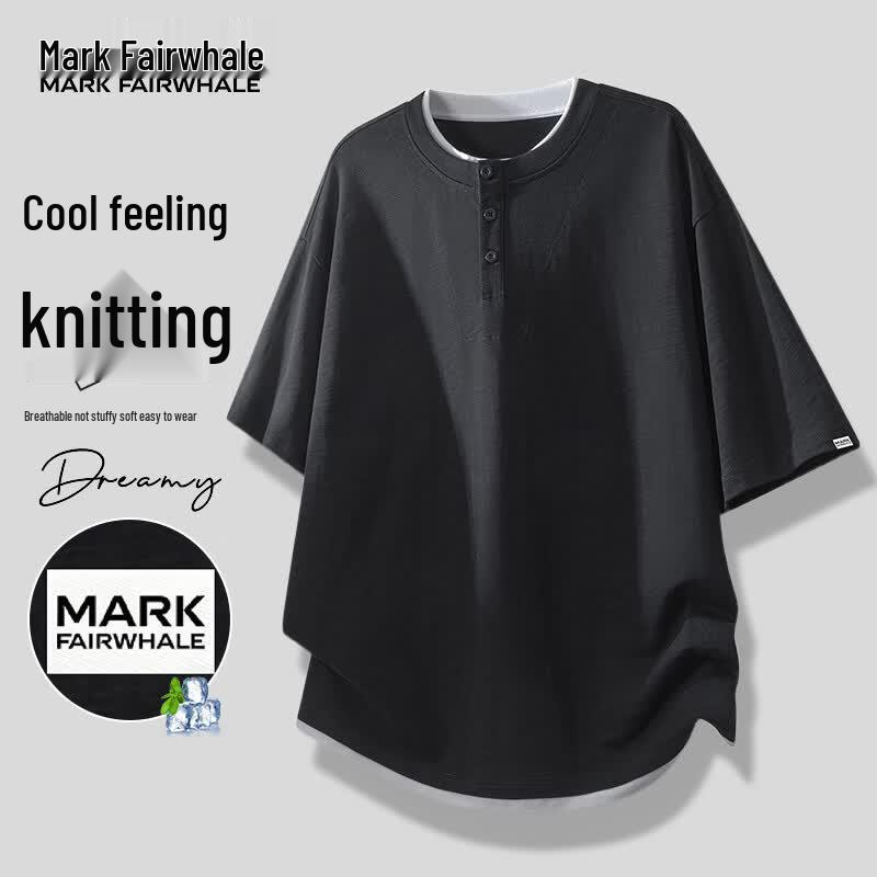 

MARK FAIRWHALE Men s Breathable Ice-Feel Cotton Polo T-Shirt 4XL