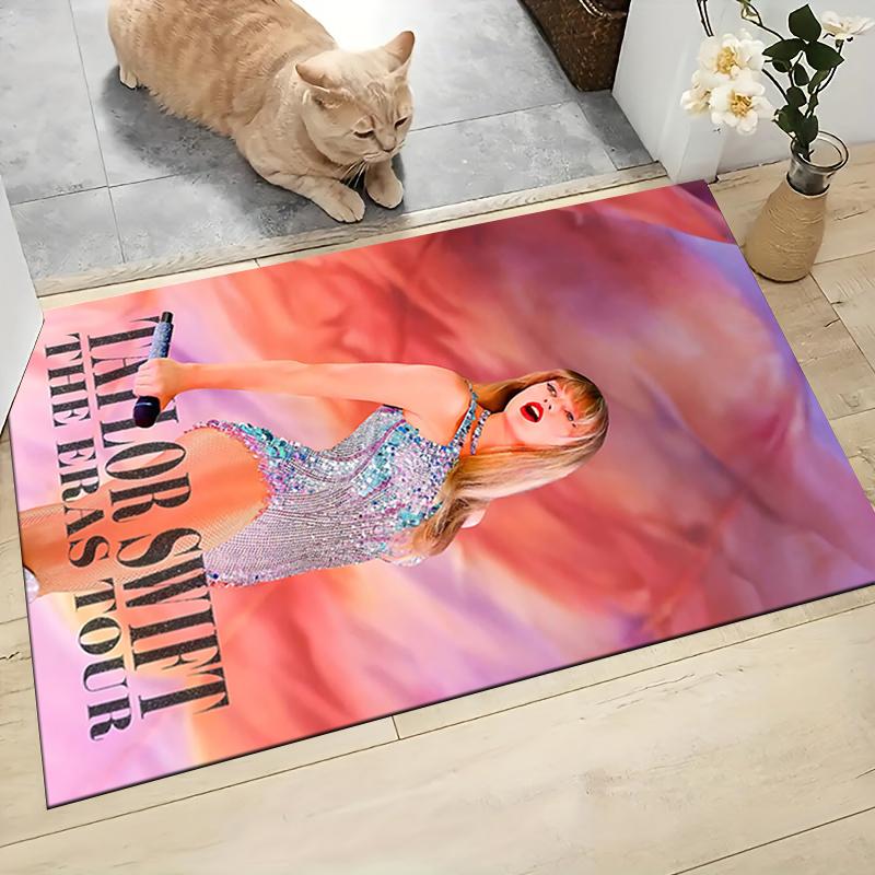 Taylor Swift'S Eras Tour Performance Carpet Rug Soft Washable Antislip Home Living Room Sofa Mats Personalized Christmas Rug
