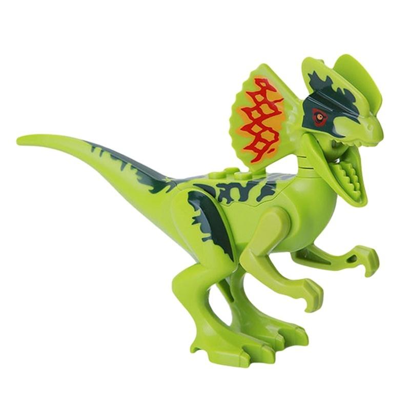 8x Światowe Dinozaury Klocki Budowlane Indominus Pteranodon Raptor Zabawka Dinozaur Klocki Budowlane