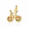 Copper Cubic Zircon Rocking Horse Bicycle Palm Charms Heart Elephant Flamingo Star Bracelet Earring Necklace Pendant