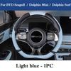 For BYD Seagull Dolphin Mini Surf Cute Steering Wheel Cover Leather Comfortable Anti Slip Handlebar Cover Interior Accessories