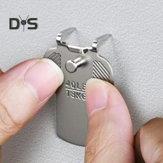 5/10 szt. Haczyki do zawieszania obrazów na płycie gipsowo-kartonowej, udźwig 40 funtów, duże wieszaki na ramy do obrazów ściennych, zestaw sprzętu do wieszania luster i zdjęć o dużej wytrzymałości