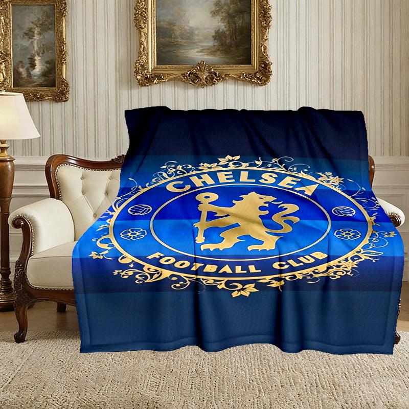 [Chelsea FC Decke] Weiche Kuscheldecke für Bett Sofa, Feiertagsgeschenkdecke für Damen Herren Familie Freund
