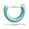 1Pc/2Pcs Inflatable Arc-Shaped Pool Float - Waterproof, Durable, And Safer PVC Pool Float, Suitable For Summer Entertainment, Tropical Beach Design