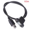 Usb 2.0 Type B Male To Type B Female Printer Extension Cable With Panel Mount