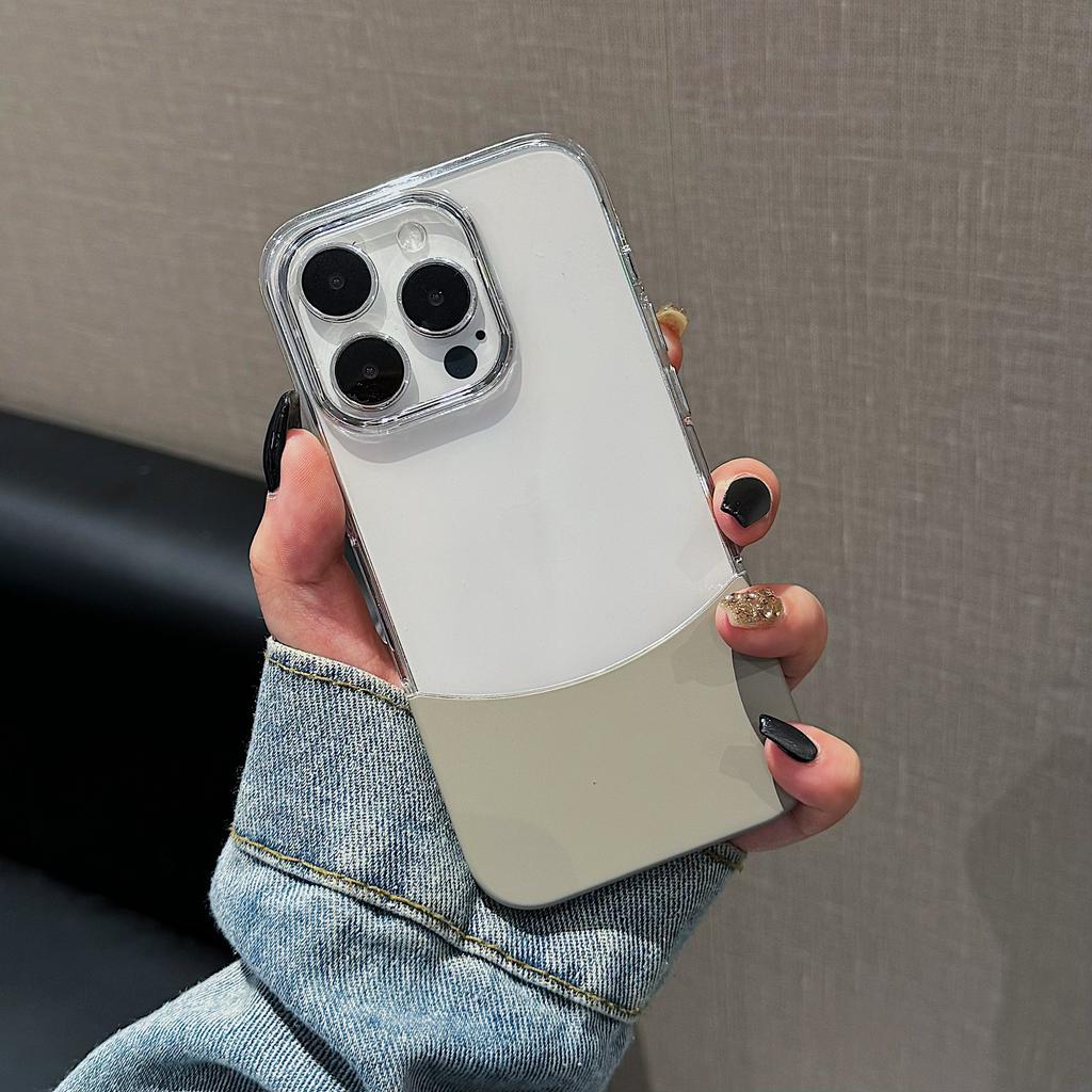 Splicing 2-in-1 is suitable for Apple 16Promax mobile phone case, ultra-thin and transparent iPhone16 all-inclusive PC case.