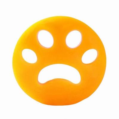 Pet Hair brush,Reusable Washing Machine,pet Hair Catcher,filtering Ball,cleaning- 1pc Orange[A]