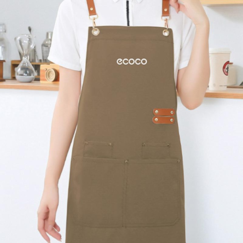 Apron Home Kitchen Cooking Food Waterproof and Oil-proof Work Clothes Women Work Dust and Dirt