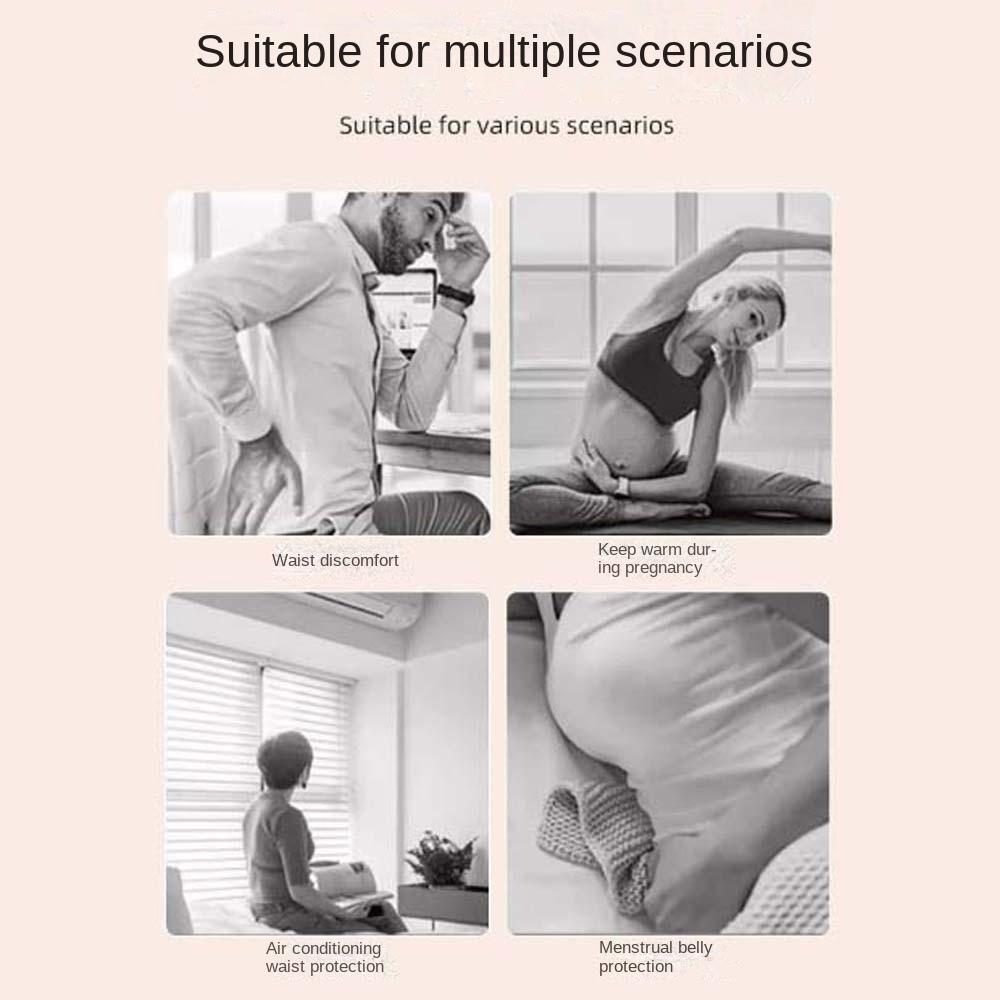 Spine Support Warm Waist Support Belt Lumbar Brace Winter Fur Waist Belts  Unisex