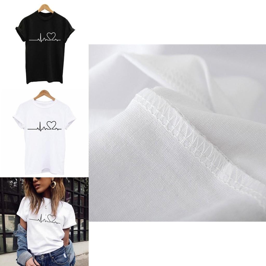 Comfortable Crew Neck Heart Print Blouse For Women In Soft Casual Fabric