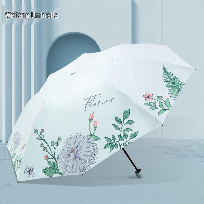 Heaven Umbrella Portable UV Protection Floral Sun/Rain Umbrella