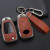 Zinc Alloy Car Key Case 3 Button Flip Keychain Remote Control Fobs Protector Cover Jacket For Faw Besturn X80