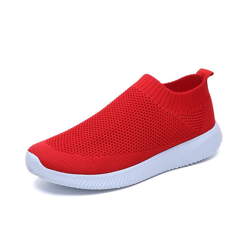 Summer Fashion Women's Sports Shoes Breathable Fly-woven Fabric Export Single Shoes Slow Personality