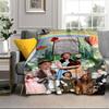 Wonderful Wizard Adventure Blanket Flannel Blanket for bed, sofa, Camping, Hiking, Picnic Essentials, gift for family Fan gifts
