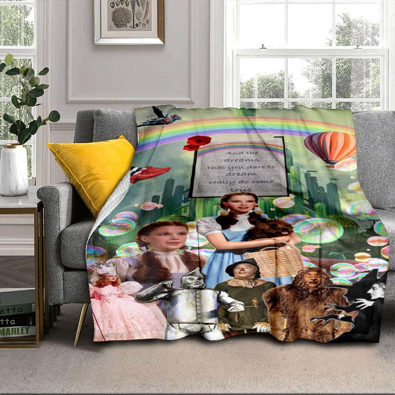 Wonderful Wizard Adventure Blanket Flannel Blanket for bed, sofa, Camping, Hiking, Picnic Essentials, gift for family Fan gifts