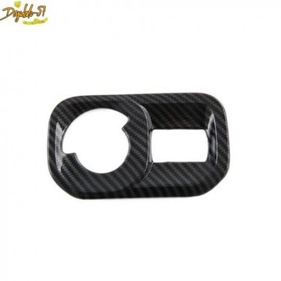 For Dodge Ram 1500 TRX   Carbon Fiber Front Headlight Switch Cover Trim