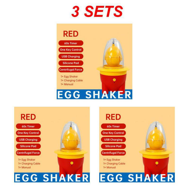 1200mAh Electric Egg Scrambler for Eggs Egg Shaker Portable Electric Egg Spinner Egg Yolk White Mixer with Sucker Cute Mini